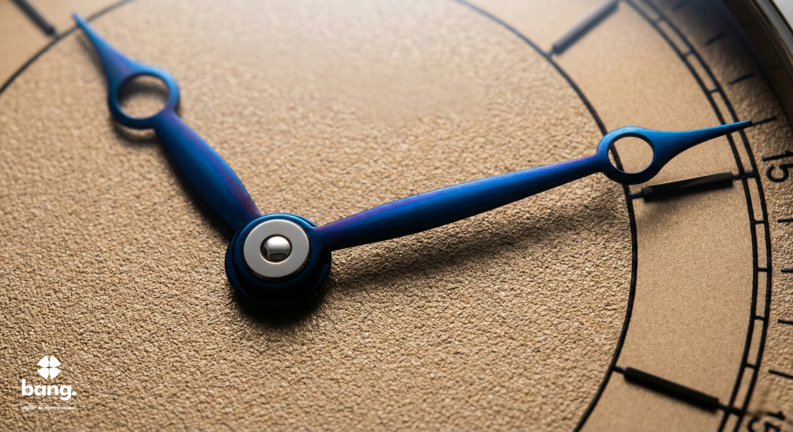 Aiguilles bleuies par chauffe - Détail